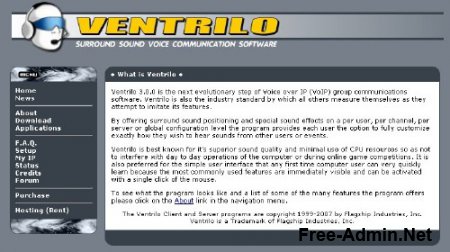 Ventrilo Server 3.0 for Windows